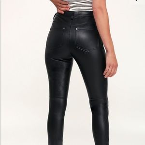 Free People Pants | Vegan High Rise Long Lean Pant Black Free People Vegan High Rise Long & Lean Pant in Black | REVOLVE